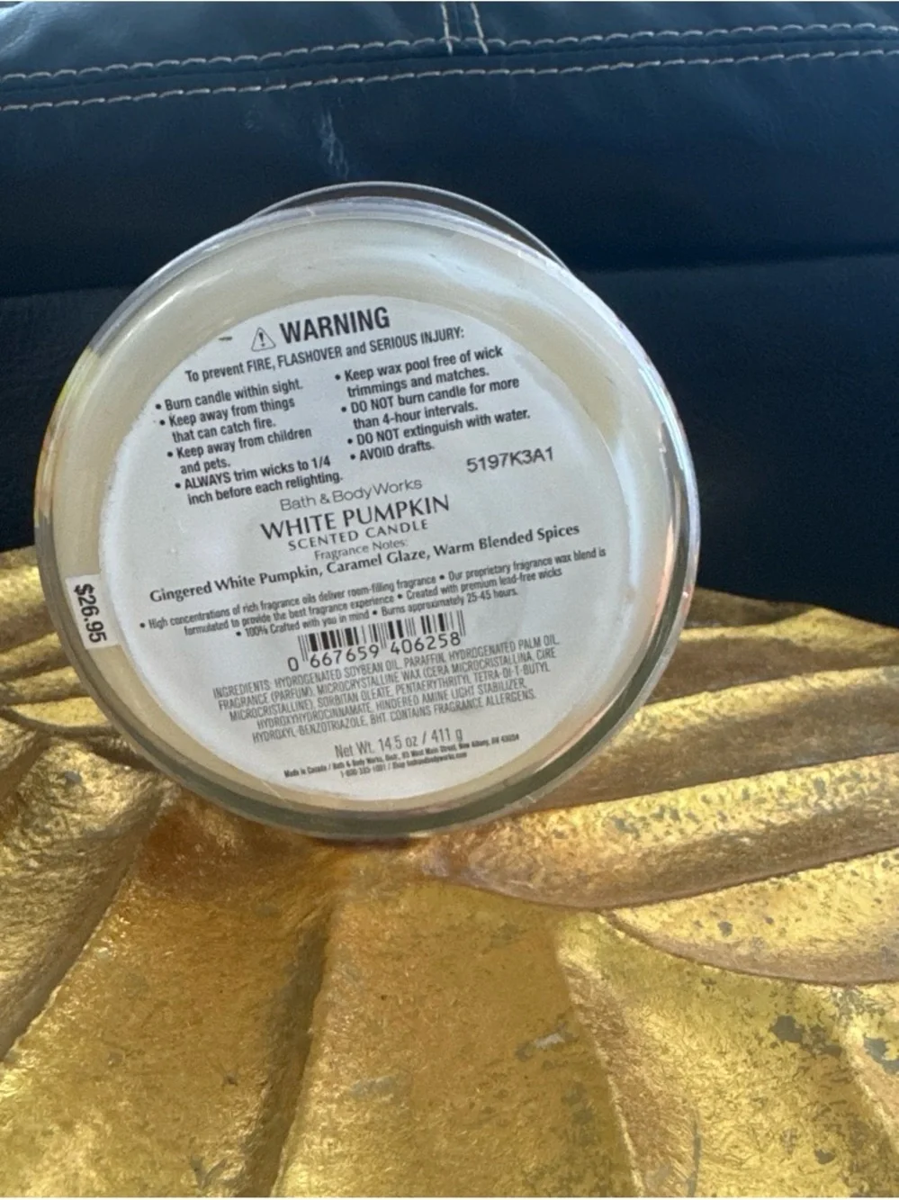 Bath & Body Works White Pumpkin Candle